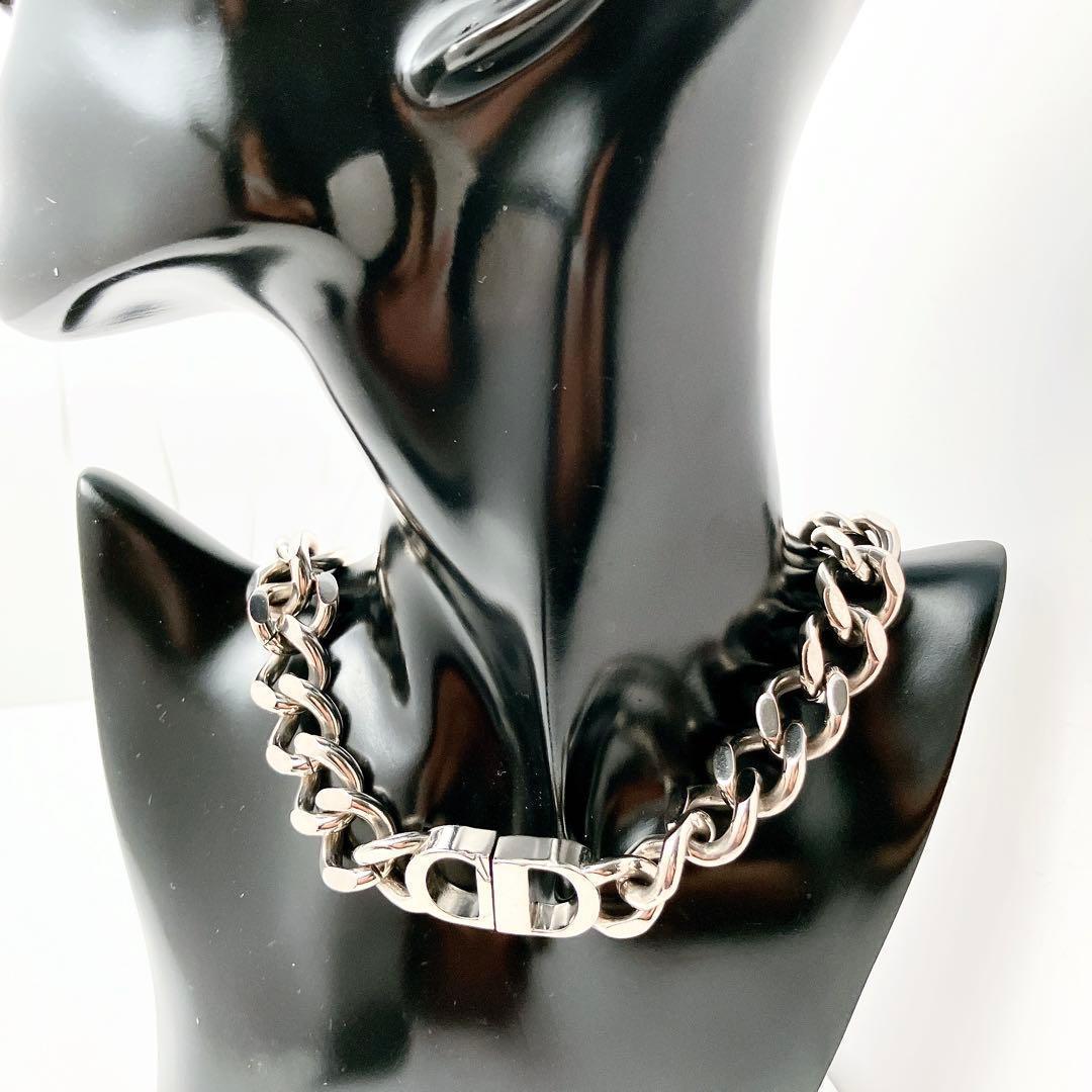 ディオール CD dior チェーン ネックレス シルバー メンズ ON184