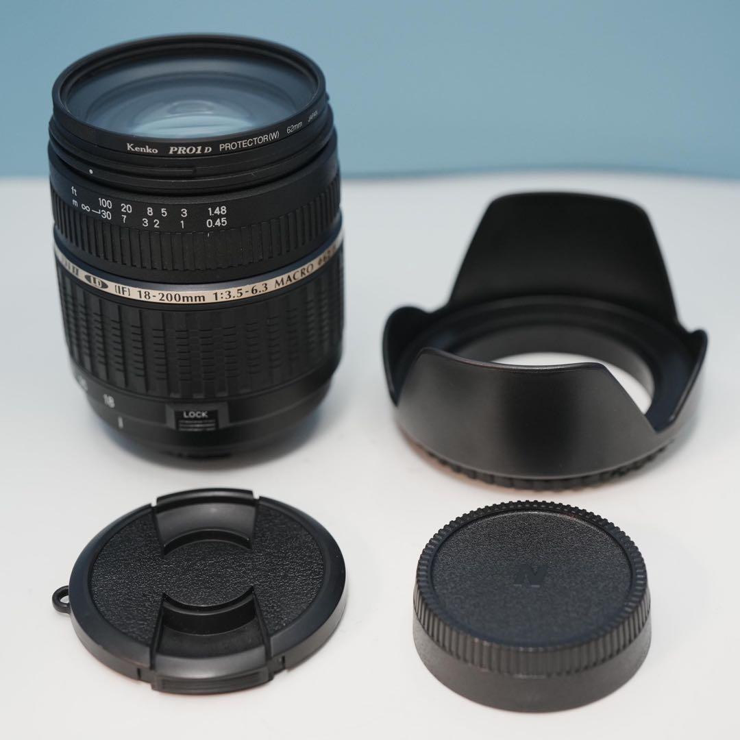 TAMRON 18-200mm Nikon用 標準+望遠レンズ 美品 a3205