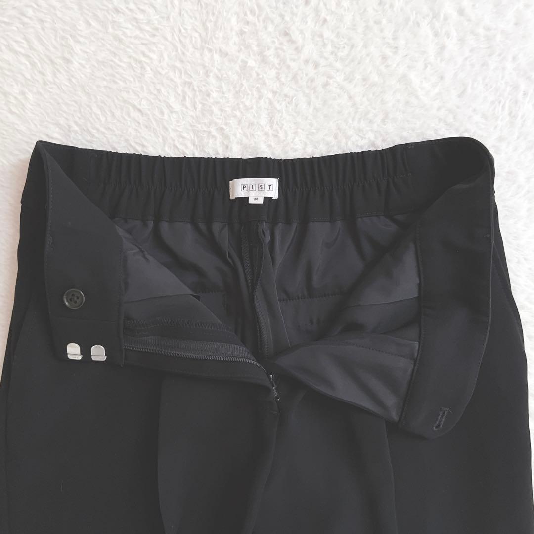 美品✨プラステ ノーカラージャケット パンツスーツ セットアップ ブラック L