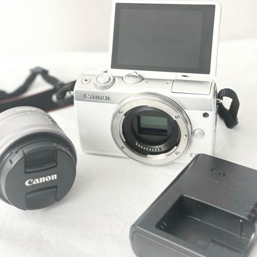 Canon EOS M100ミラーレス一眼カメラ ホワイト