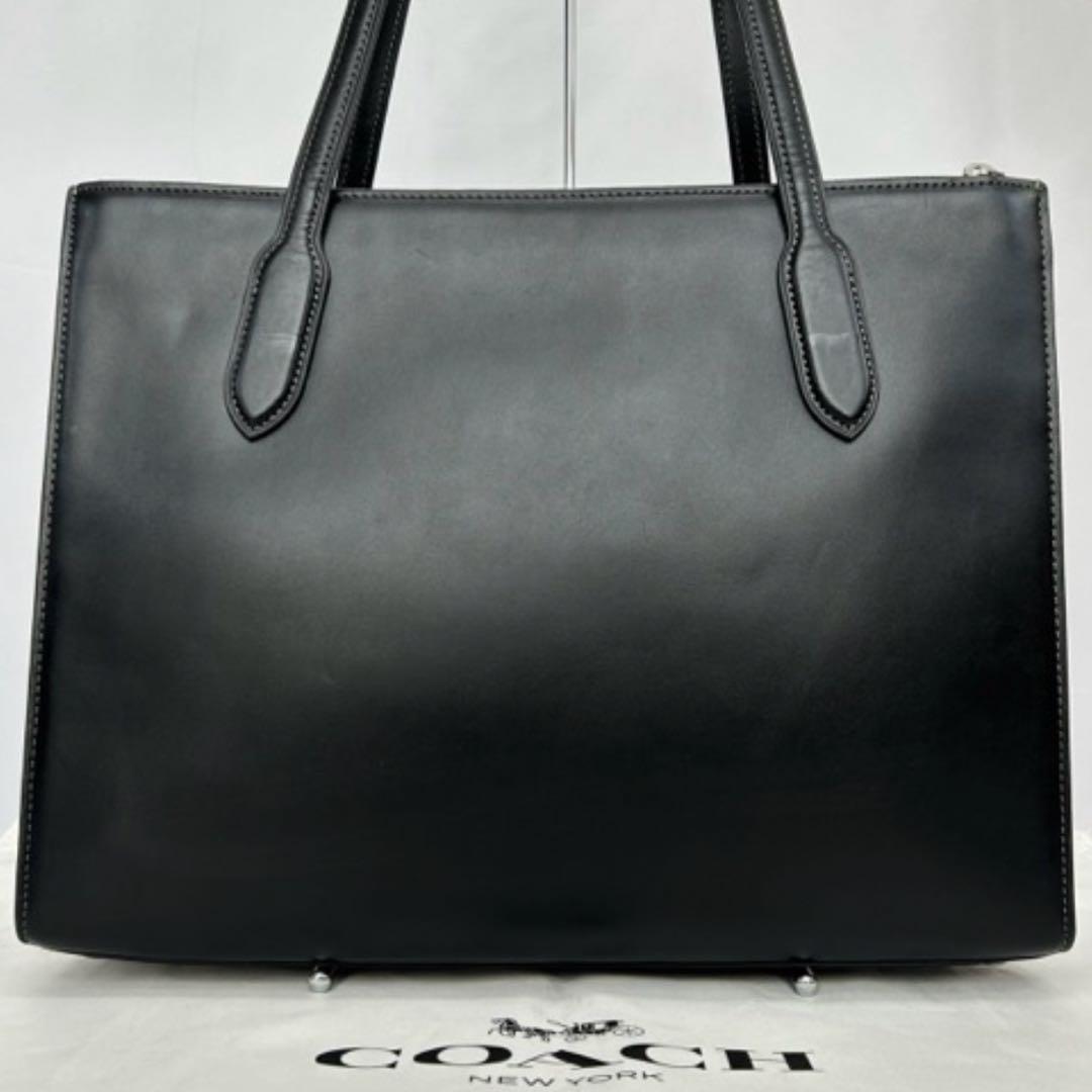 【極美品】コーチ CR096 ニーナ ビジネスバッグ レザー 本革 手提げ 黒