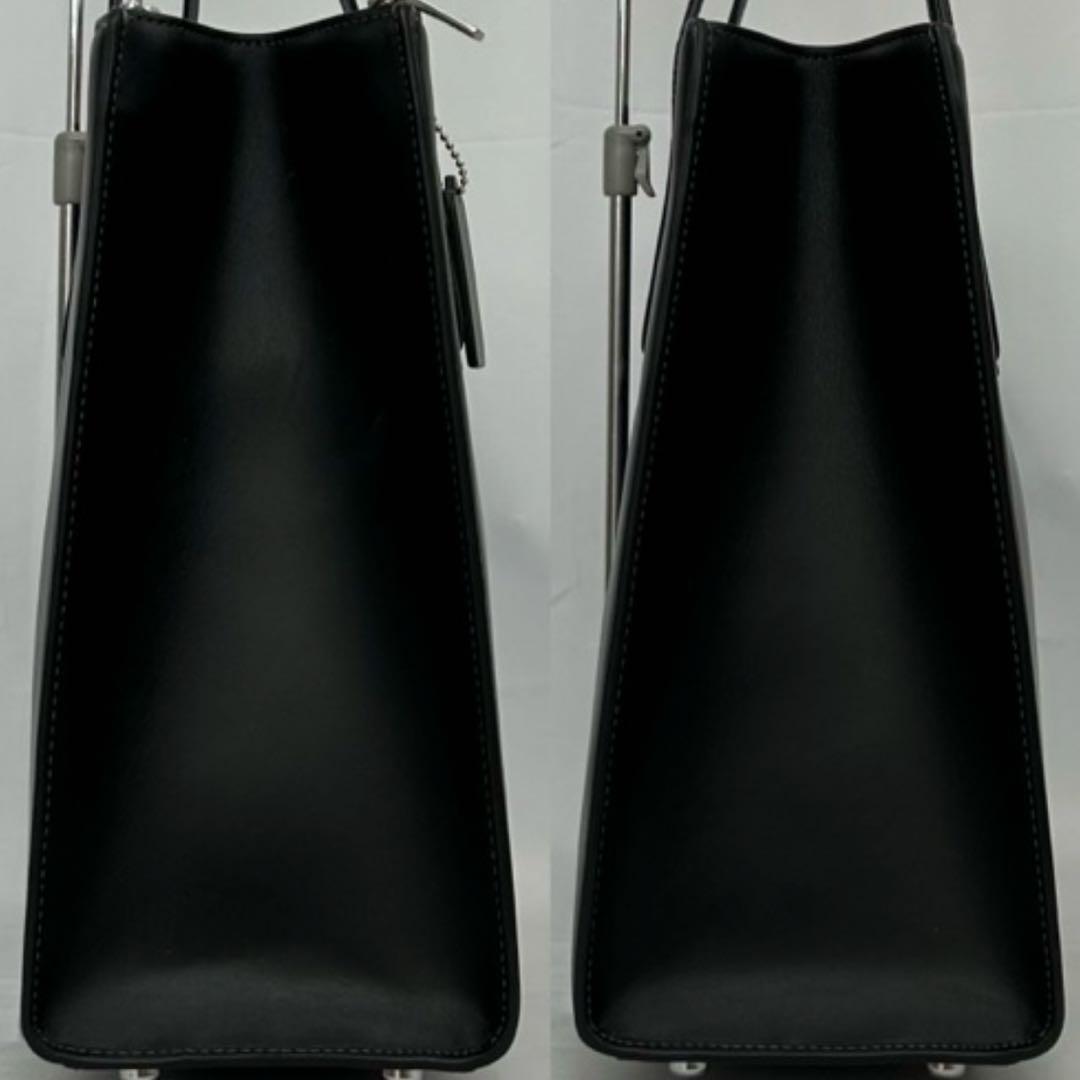 【極美品】コーチ CR096 ニーナ ビジネスバッグ レザー 本革 手提げ 黒