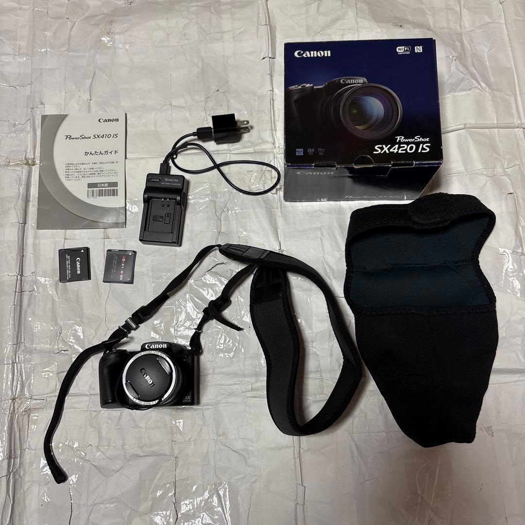 大バーゲンcanon powershot SX420ISカメラ＋付属品セット