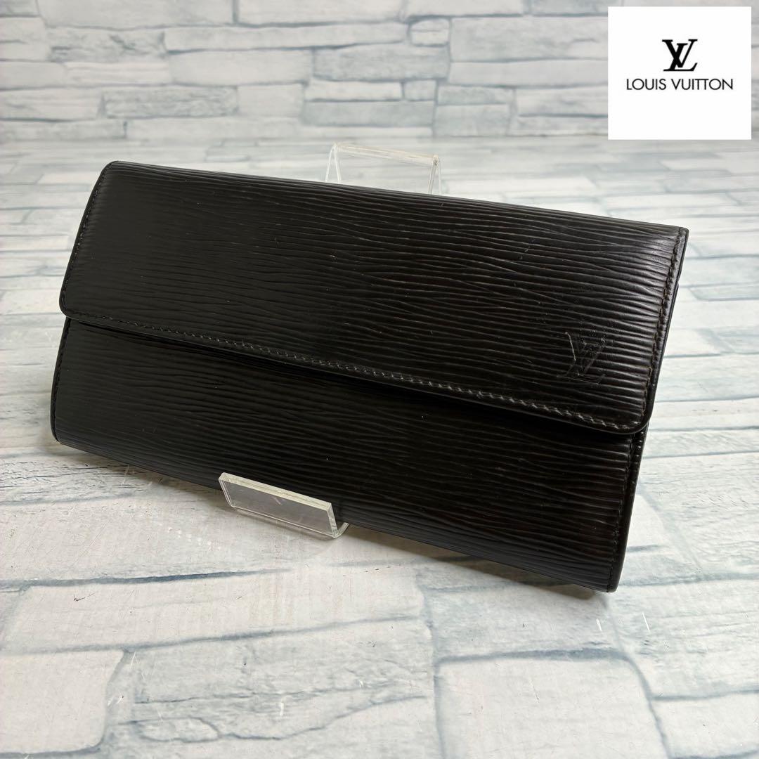 極美品　60 VUITTON ルイヴィトン　エピ 長財布　二つ折り　qj4