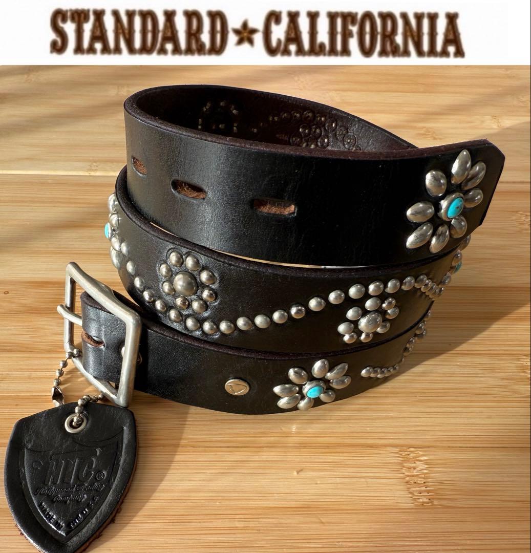 ⭐️新品⭐️HTC⭐️フラワーターコイズ⭐️シルバースタッズ⭐️ブラックレザー⭐️32インチ