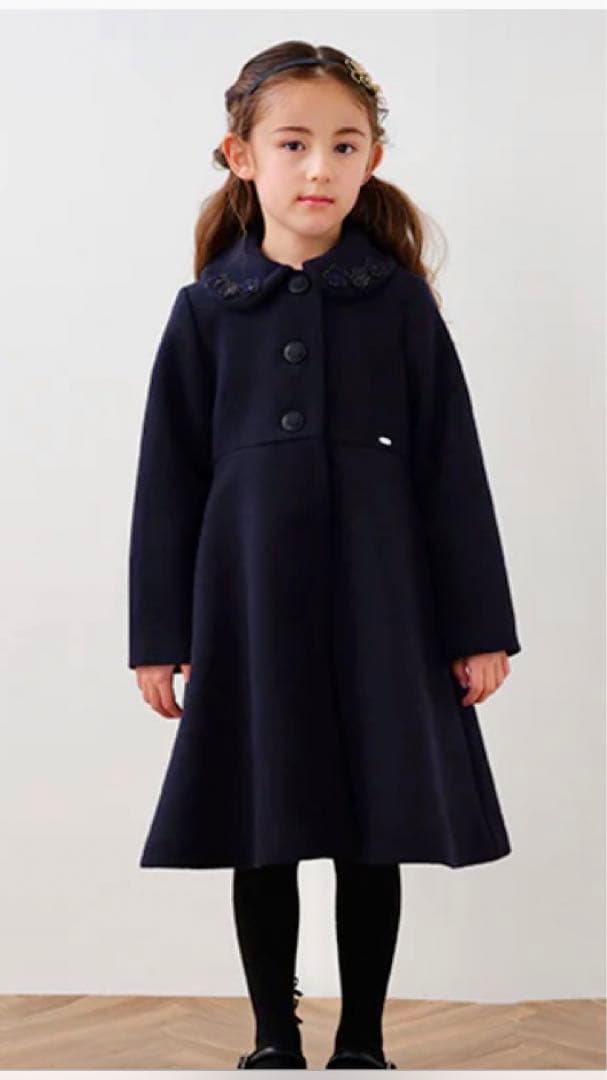 アナスイミニ　コート　ウールコートエーラインコート130cm