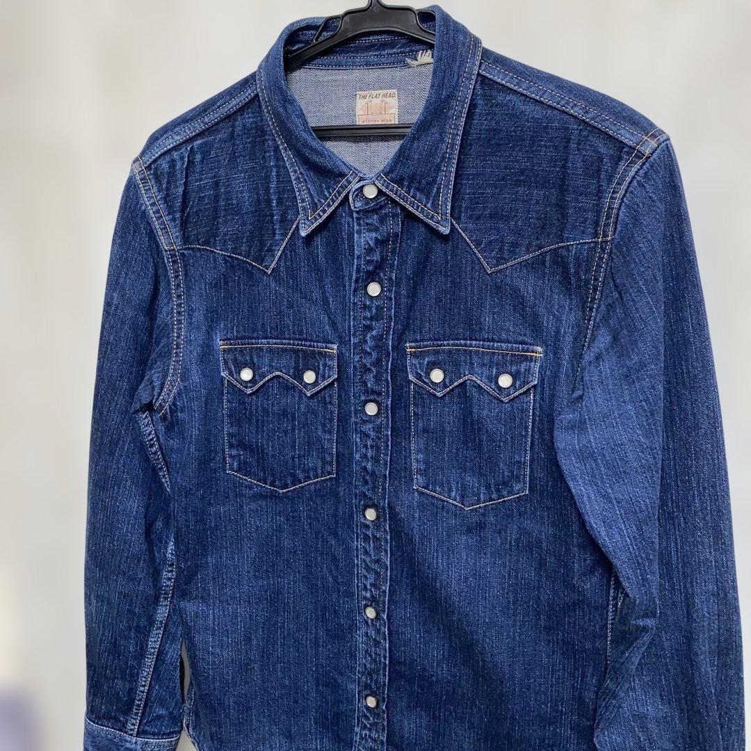 フラットヘッド　THE FLAT HEAD デニムシャツ　ウエスタン　40