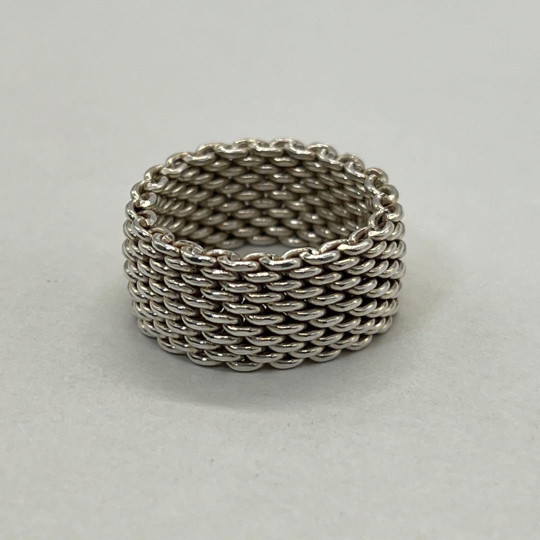 ティファニー TIFFANY サマセットリング 17号 メッシュ SV925