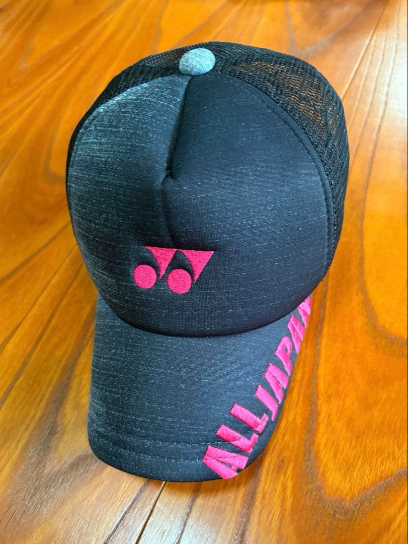 デニム ヨネックス ALLJAPAN キャップ インターハイピンク ブラック限定