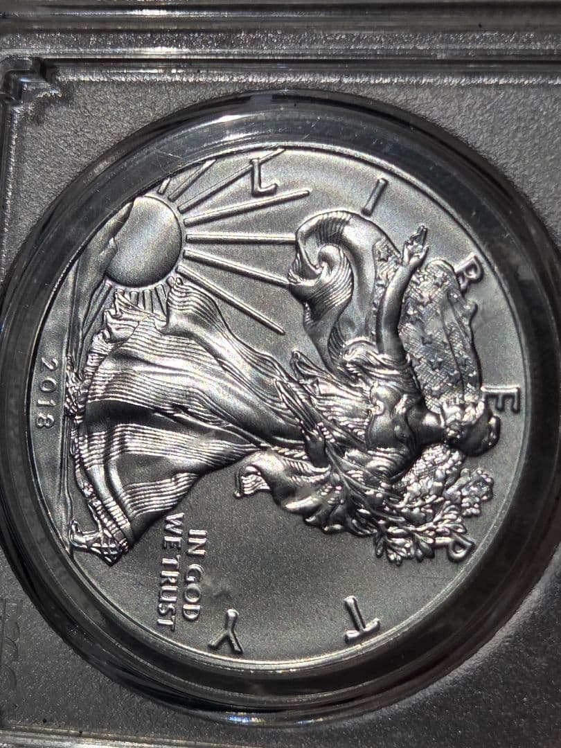 (MS70)アメリカ合衆国　シルバー イーグル銀貨　2018 FS