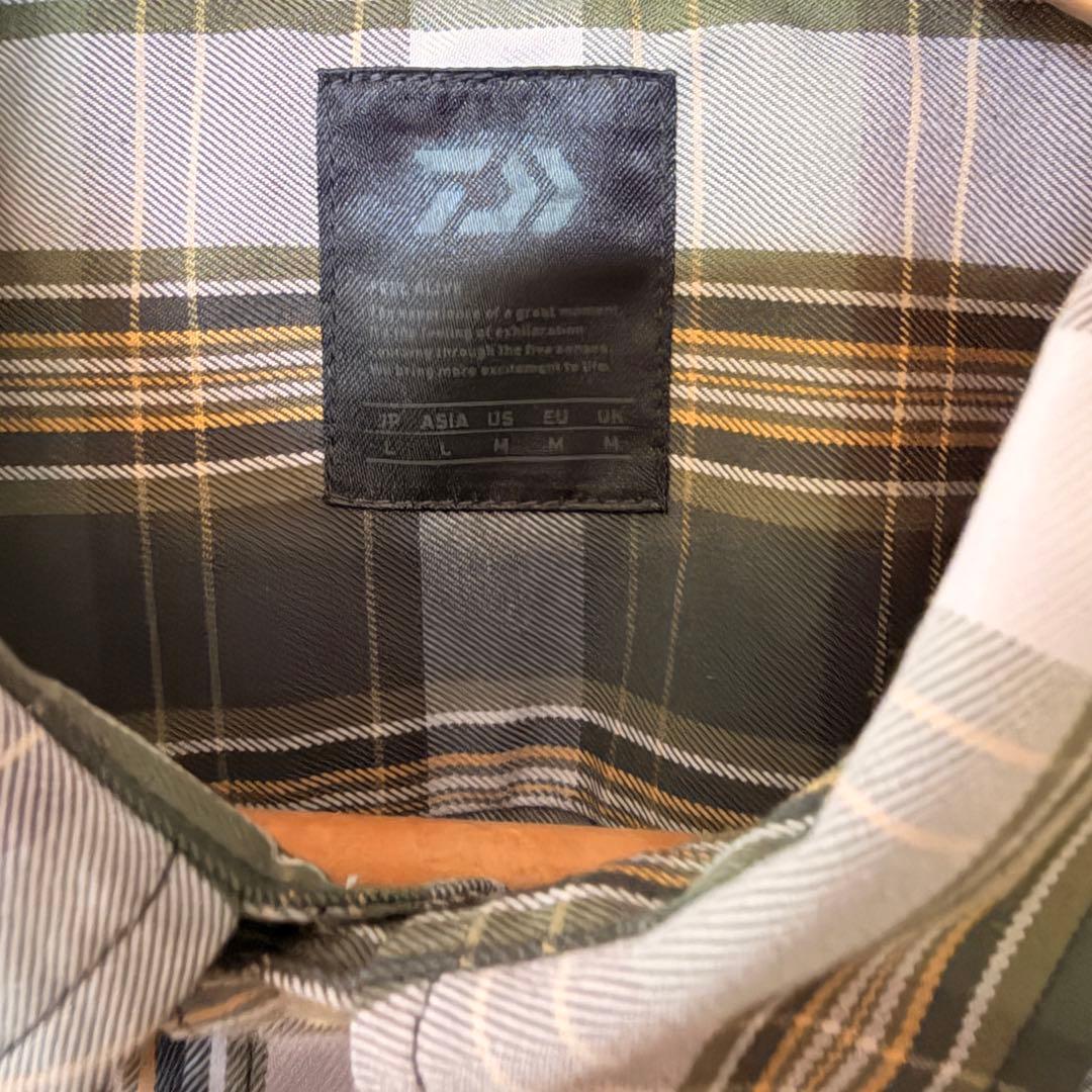 【美品】DAIWA PIER39 ダイワ ピア チェックシャツ L