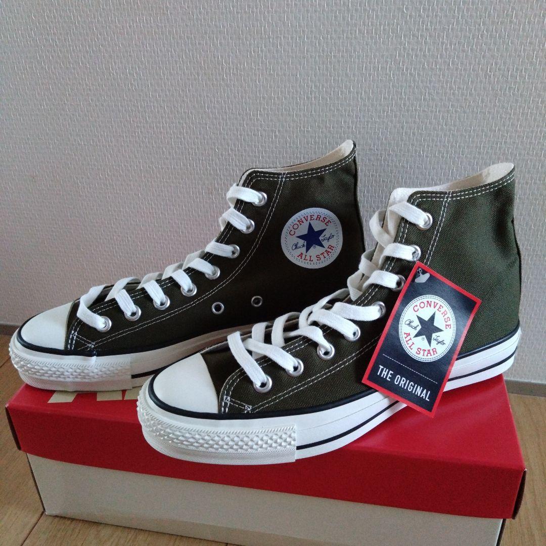 コンバース オールスター j カーキ 日本製 キャンバス