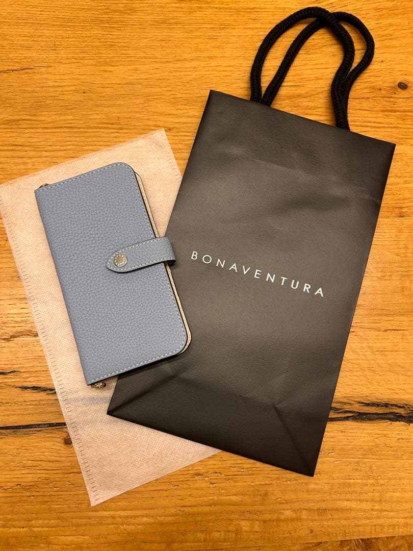 新品未使用 BONAVENTURA iPhone 13/14 バイカラー ブルー