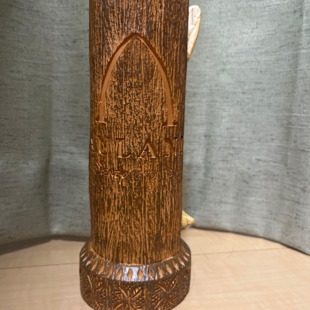 アウラニディズニー　ダッフィーリーナベルオルメル　木彫り置物アウラニ