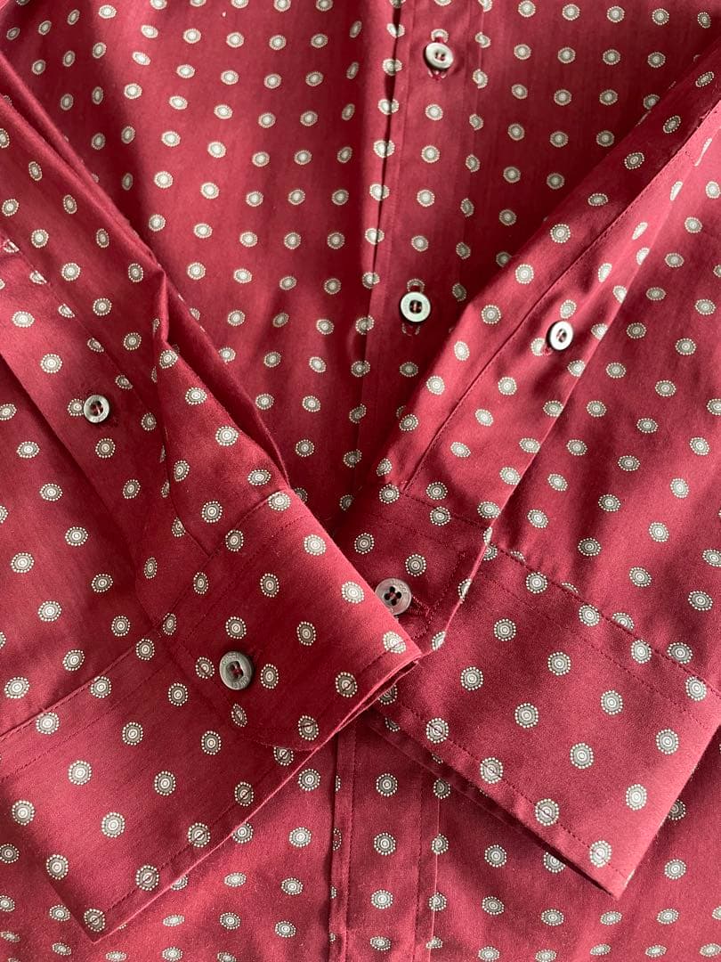 GUCCI グッチ　未使用品　メンズ　長袖シャツ　ドレスシャツ　シルク混