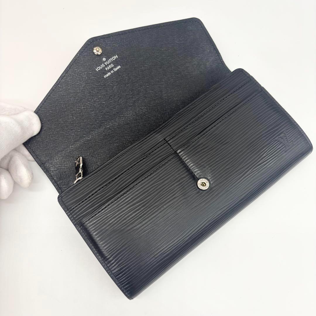 ✨極美品✨ルイヴィトン エピ ノワール ポルトフォイユ サラ 長財布