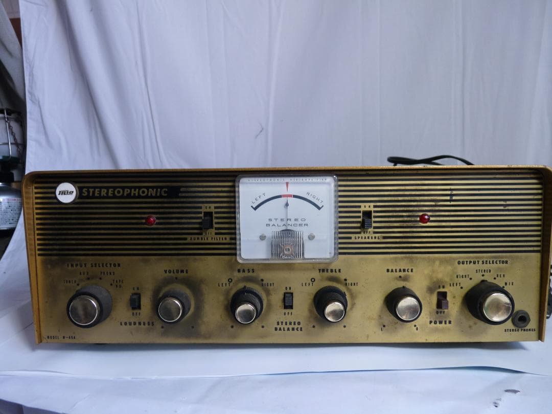 ジャンク トリオ W-45A ステレオ真空管アンプ