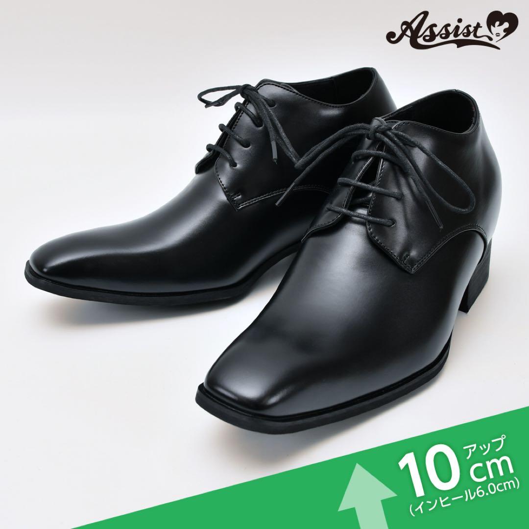 アシストウィッグ シークレットビジネスシューズ　クイーンサイズ ブラック L