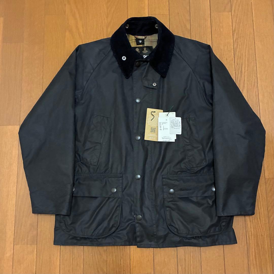 バブアー　ビデイル　ワックス　ジャケット　レギュラーフィット　ネイビー　38
