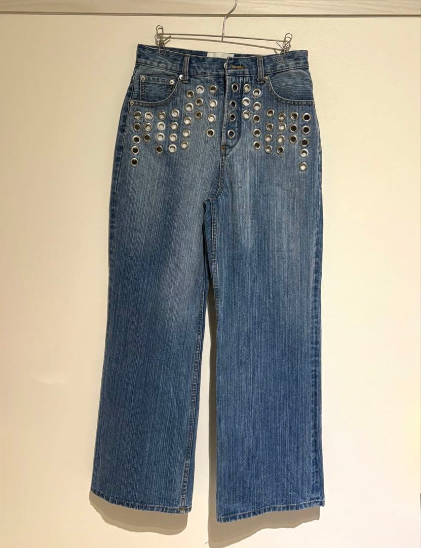 パンツ BEEDEN L EYELET SEMI LOOSE DENIM