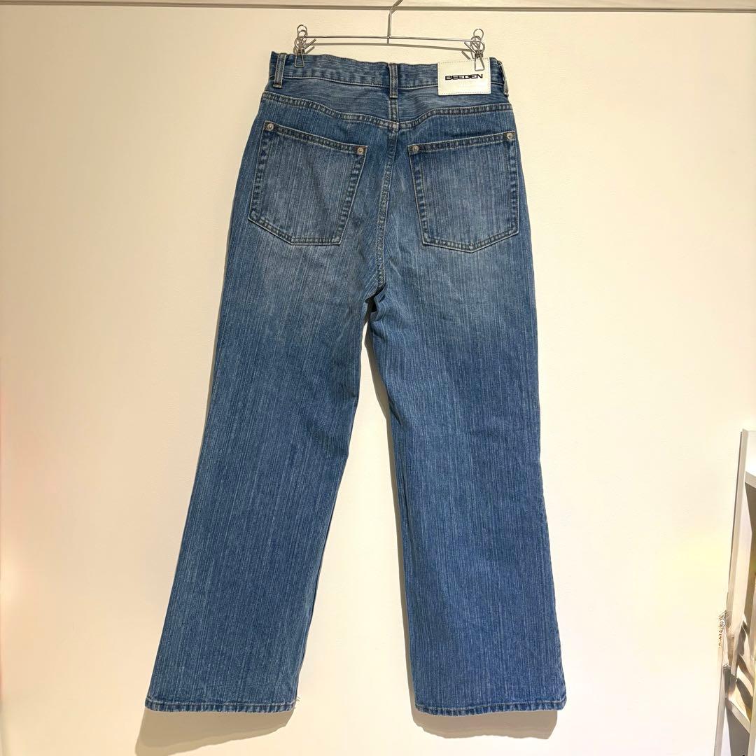 パンツ BEEDEN L EYELET SEMI LOOSE DENIM