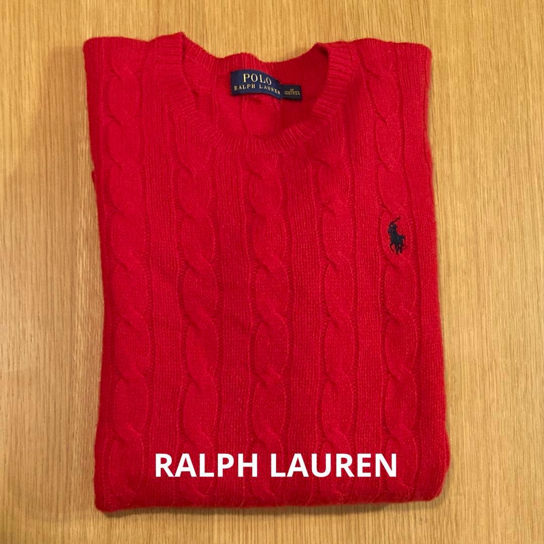 chiko様ラルフローレン ウール カシミヤ ケーブルニット クルーネック