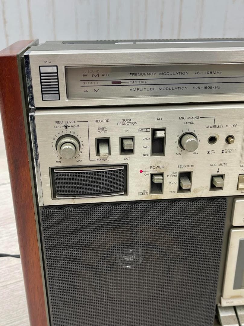 昭和レトロ ナショナル ステレオラジカセ RX-5700 通電確認