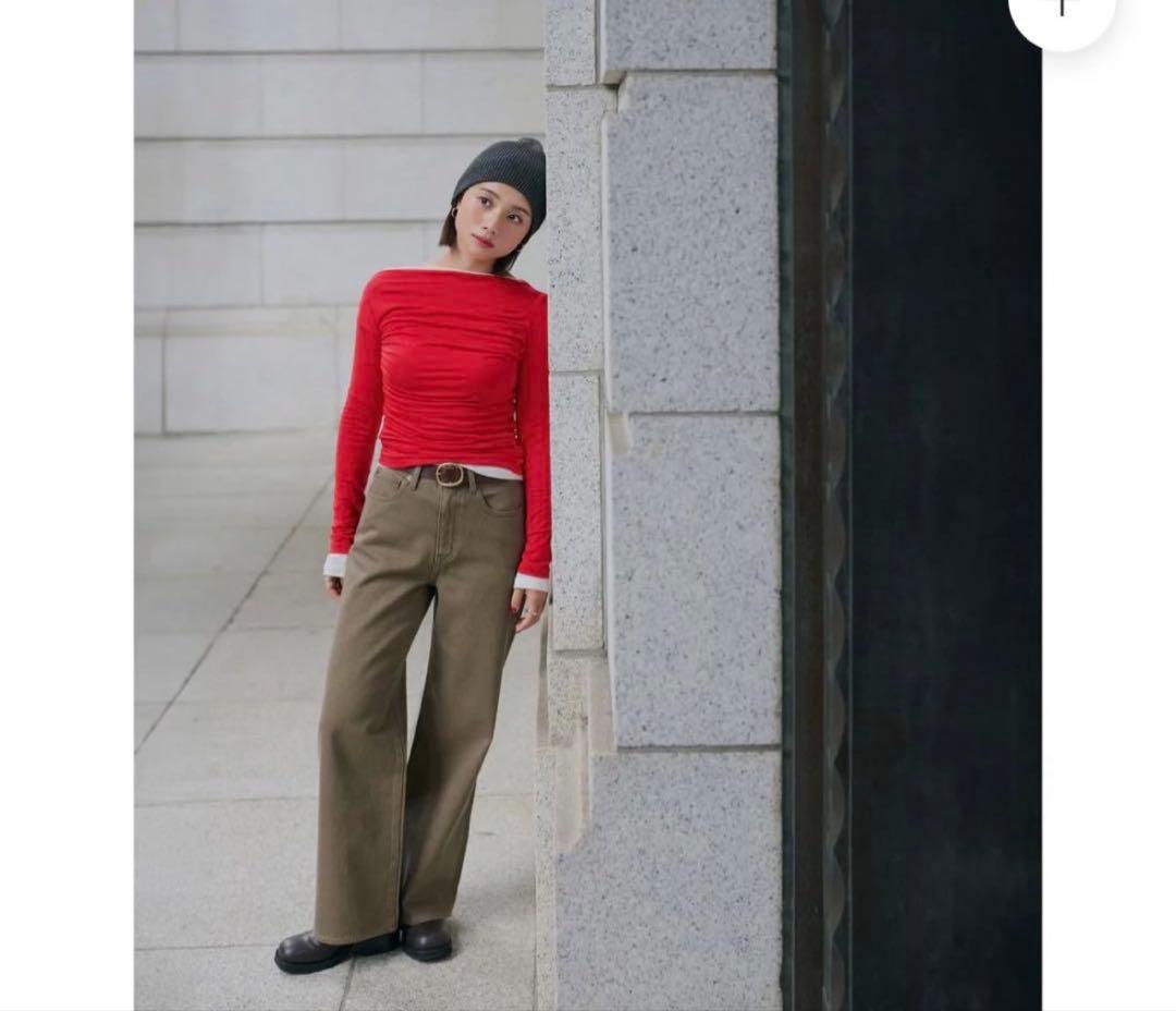 ま*る様 【美品】searoomlynn COELIEハイウエストストレーSRN