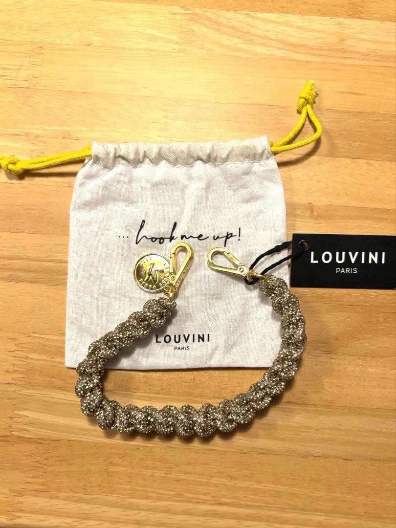 LOUVINI ハンドストラップ　PETIT SCARLETT GOLD