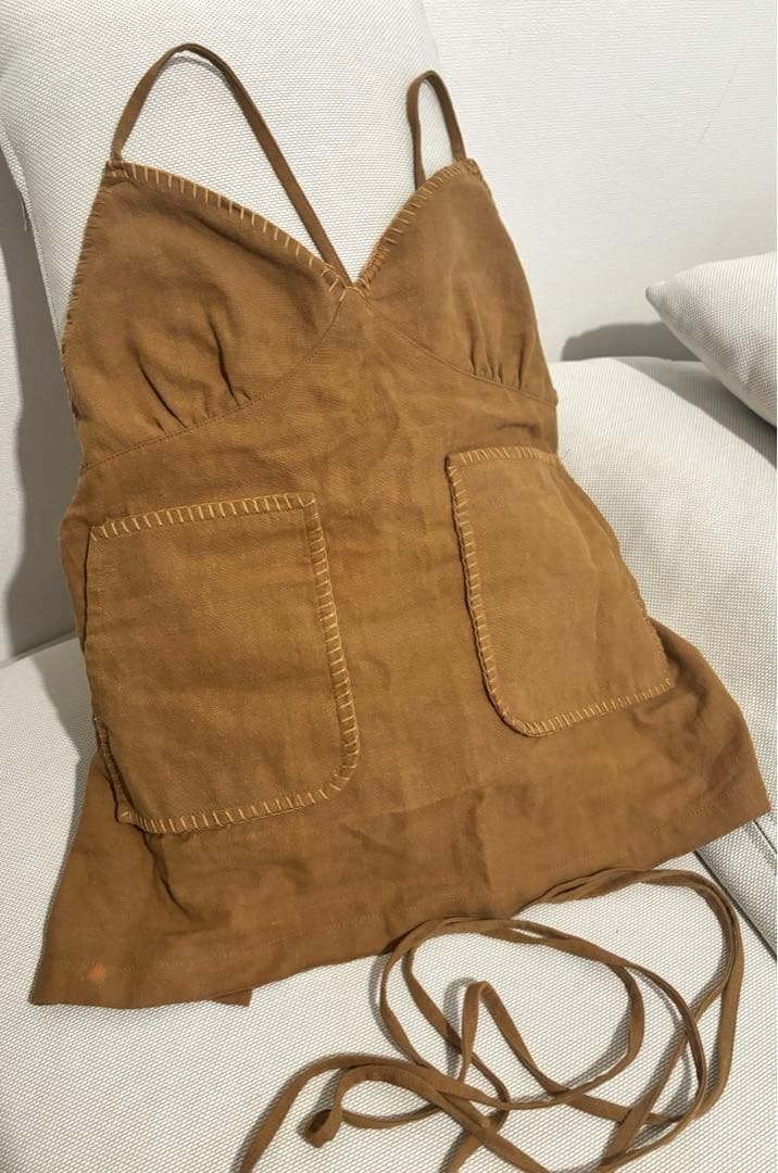 値下げ！　Papier パピエ　2025 ss エプロン　apron