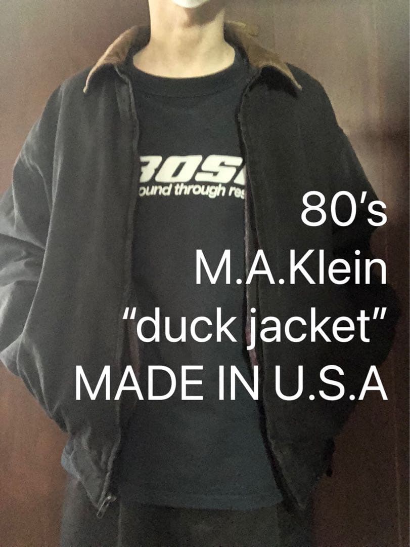 80s USA製 フェード ダックジャケットサンタフェジャケットタイプ