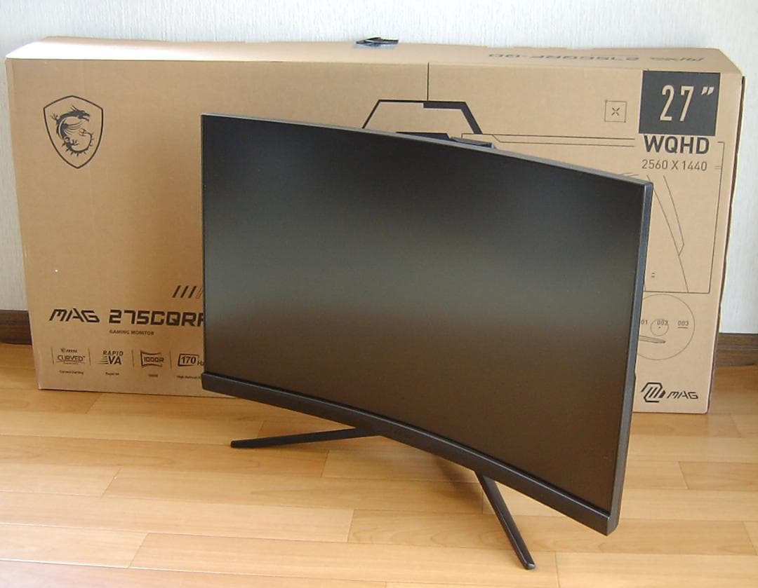 MSI MAG 275CQRF-QD 27インチ 曲面液晶 WQHD 量子ドット
