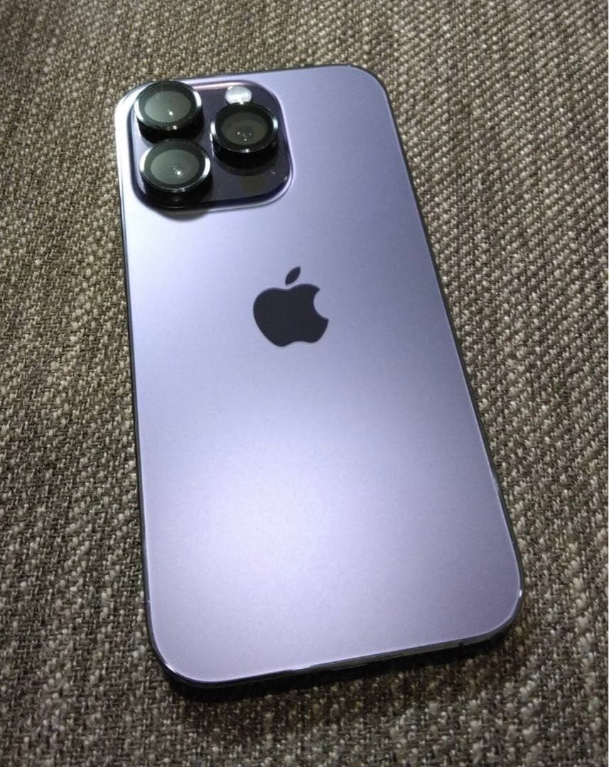 【極美品】iPhone 14 Pro ディープパープル256GB SIMフリー