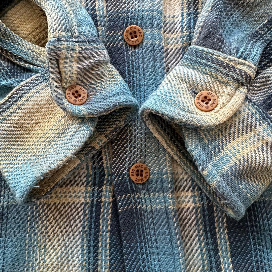 ビッグマック ネルシャツ オンブレ ヴィンテージ 好配色 70s 80s