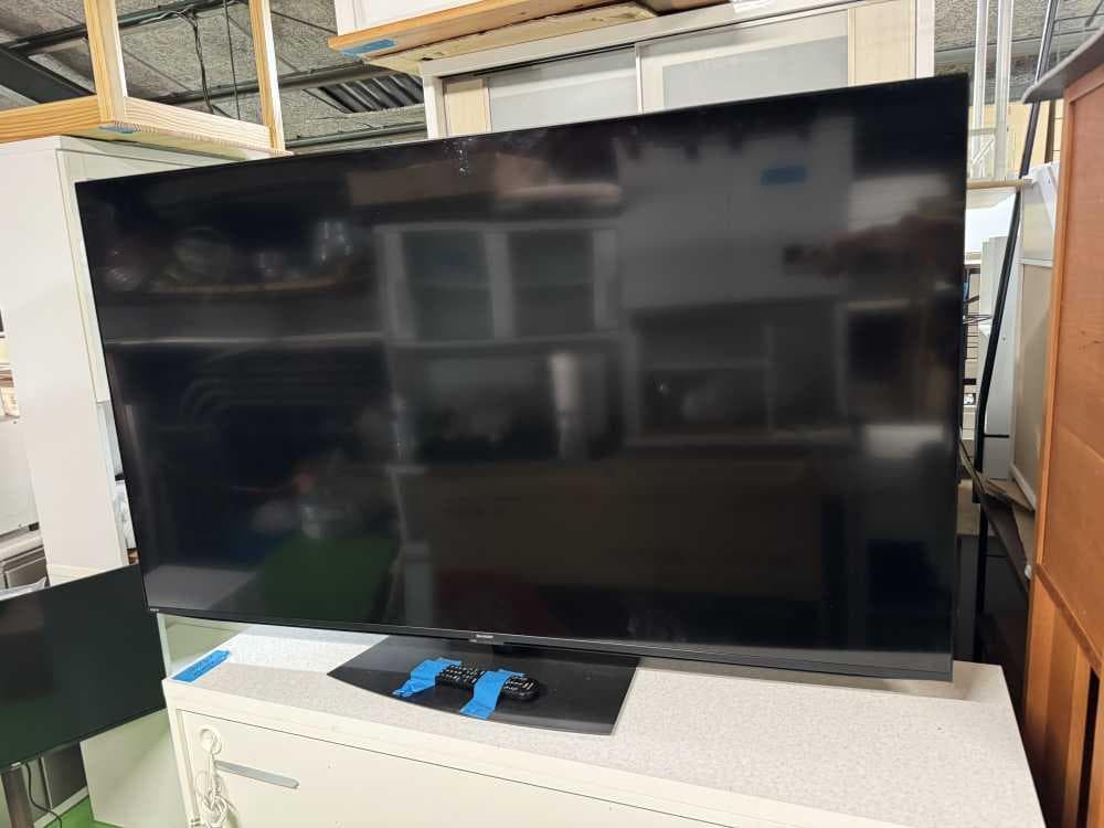 【中古】シャープ65インチ4Kテレビ 2022年式2508171027