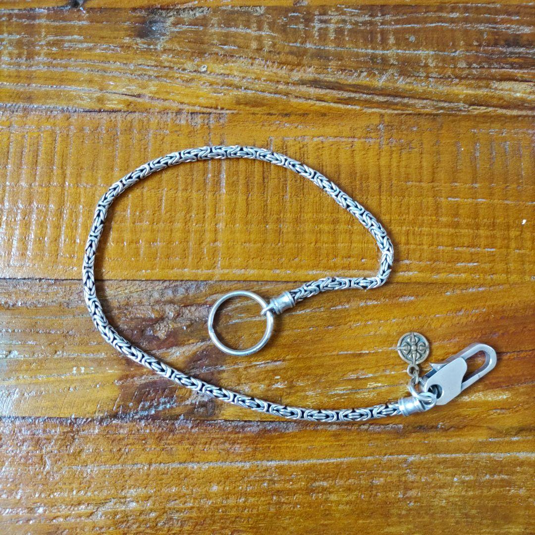 ghamballaシルバーウオレットチェーン