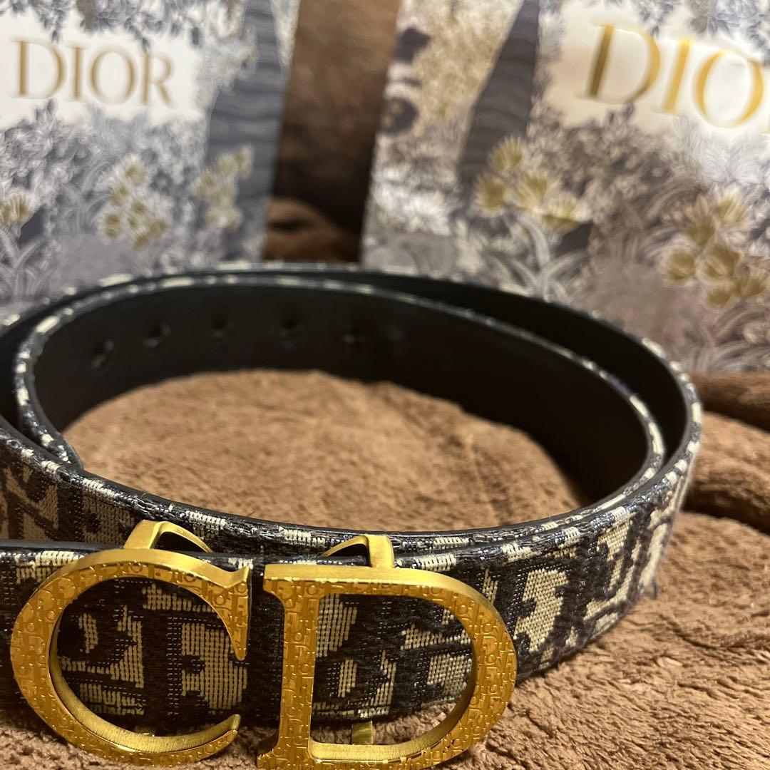 Dior ベルト　オブリーク　100cm us drip ヤリラ　uk