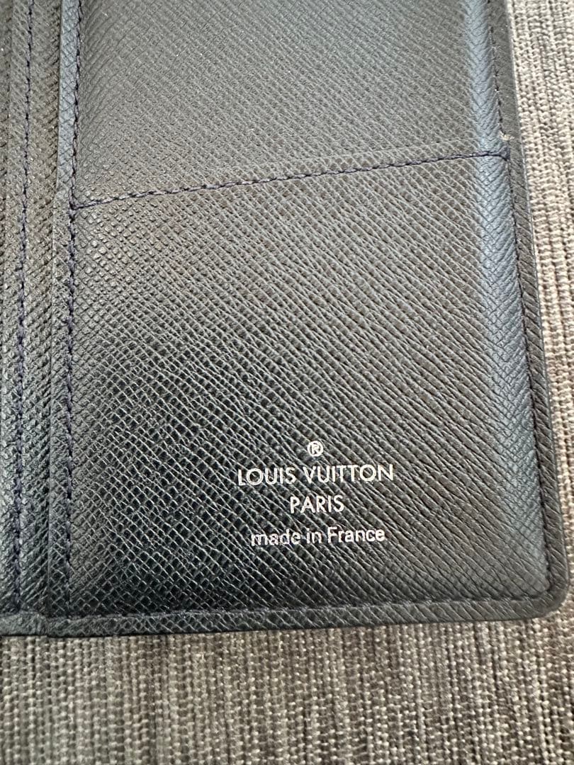 LOUIS VUITTON ブラック 長財布　ポルトフォイユ・ブラザ