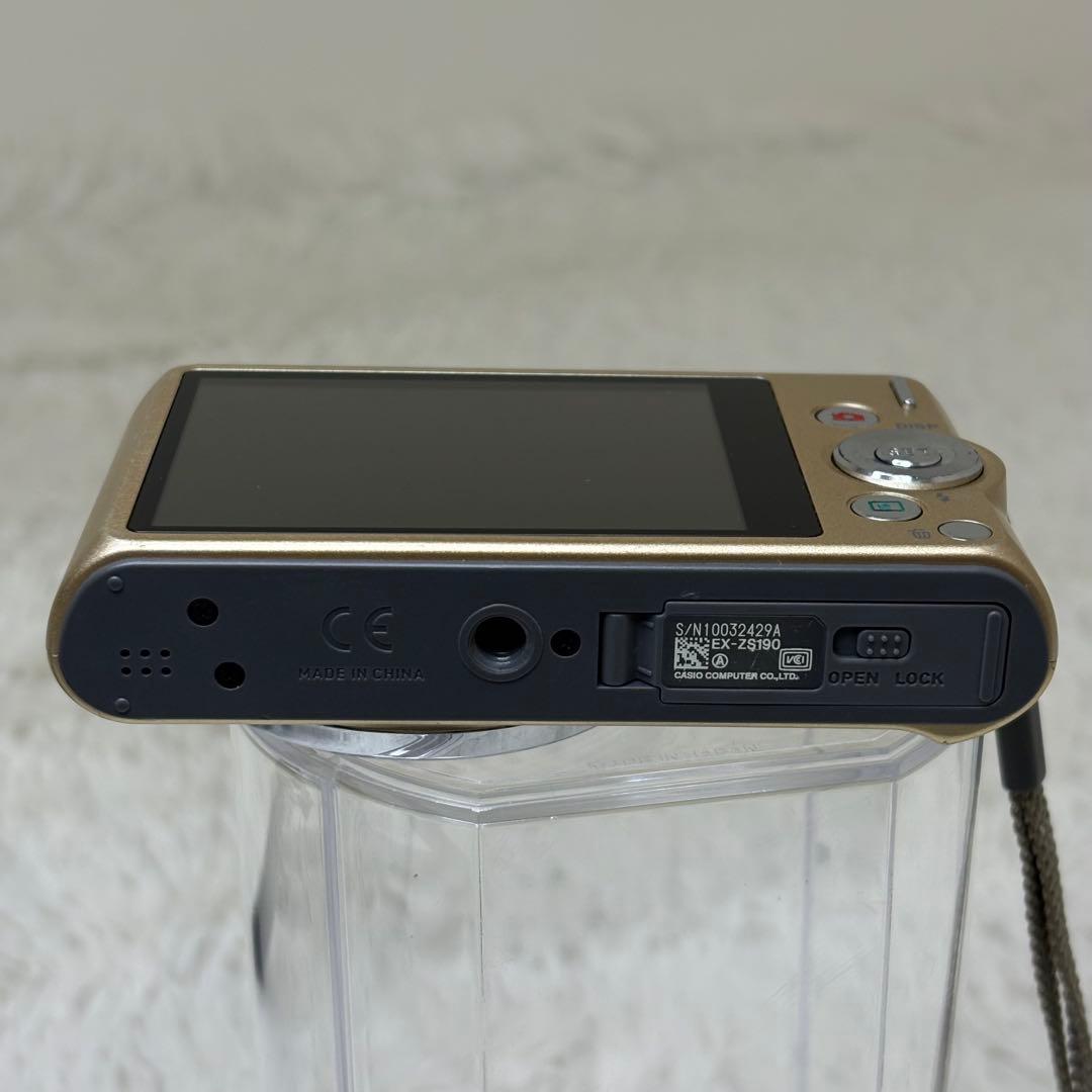 CASIO カメラ　エクシリム　EX-ZS190 ゴールド コンデジ　動作品