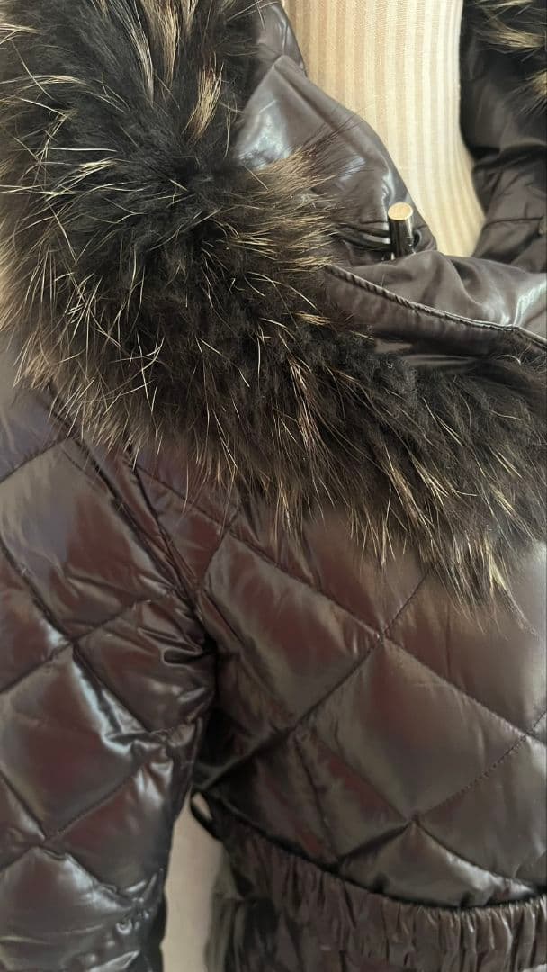 【美品】タトラス ロングダウン ジャケット ブラック L TATRAS ベルト付