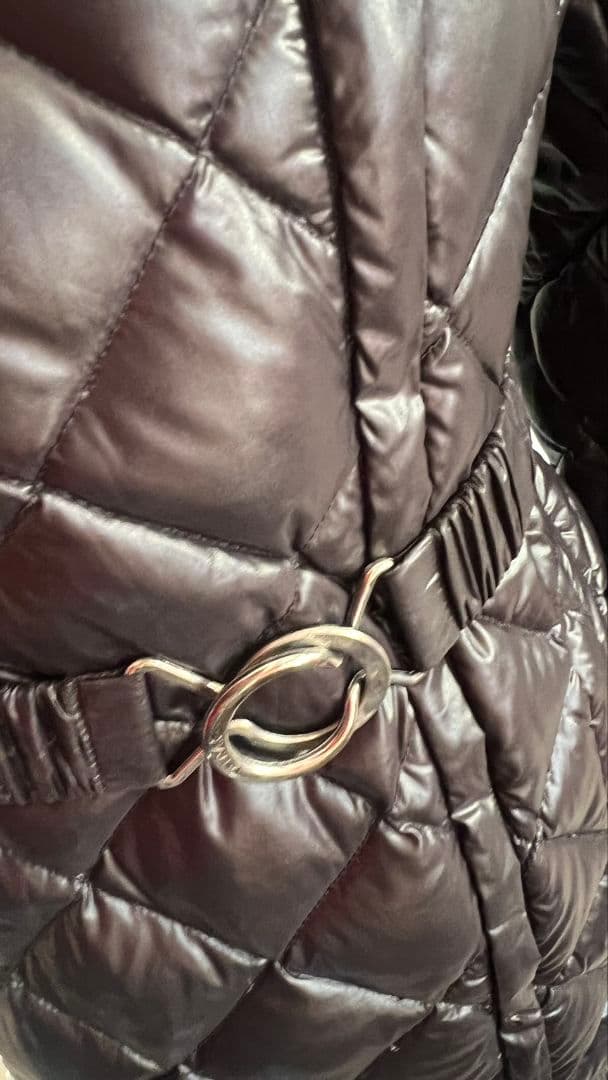 【美品】タトラス ロングダウン ジャケット ブラック L TATRAS ベルト付