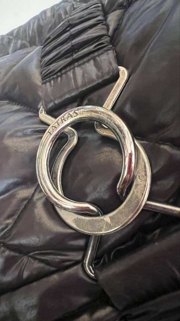 【美品】タトラス ロングダウン ジャケット ブラック L TATRAS ベルト付