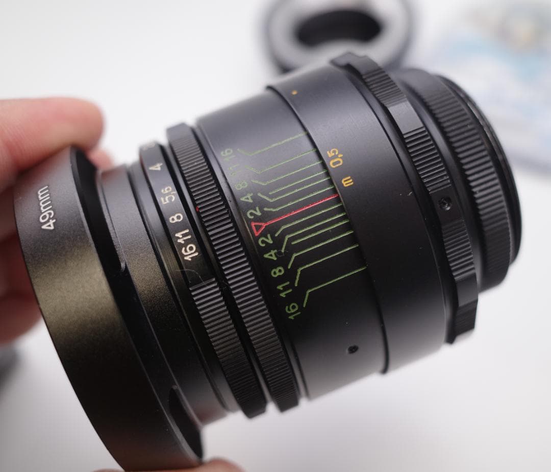 19　未使用　ぐるぐるボケレンズ　ヘリオス　44-2　アダプターなし