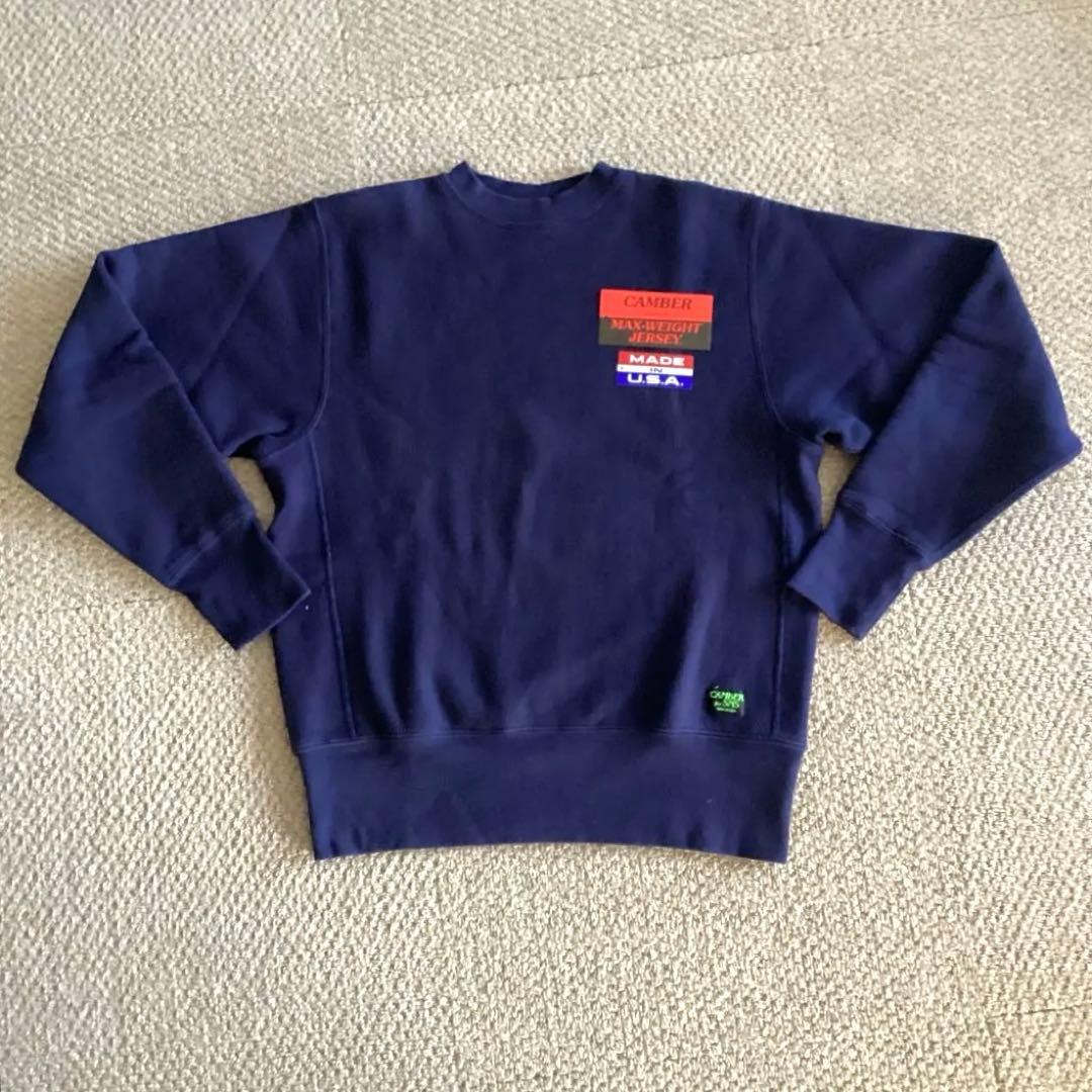 CAMBER キャンバー　クロスニット　12oz クルーネックスウェット　M