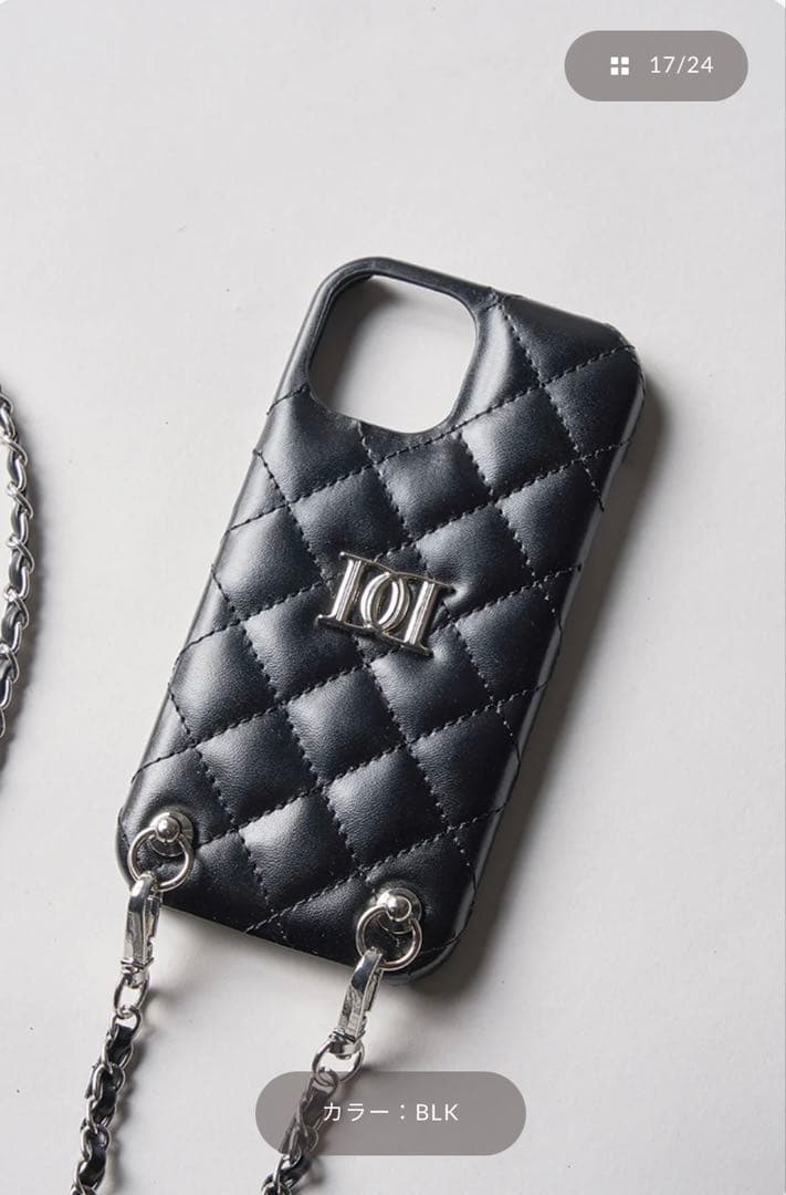 ダーリッチ　DDキルティングiPhoneケース　iPhone15