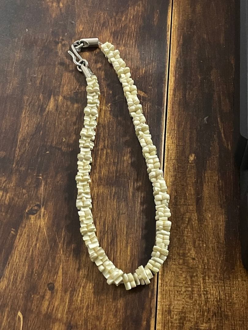 2018年SS限定　コリエ・トロピカル・フラワーズ　ブロン　ホーン素材ネックレス