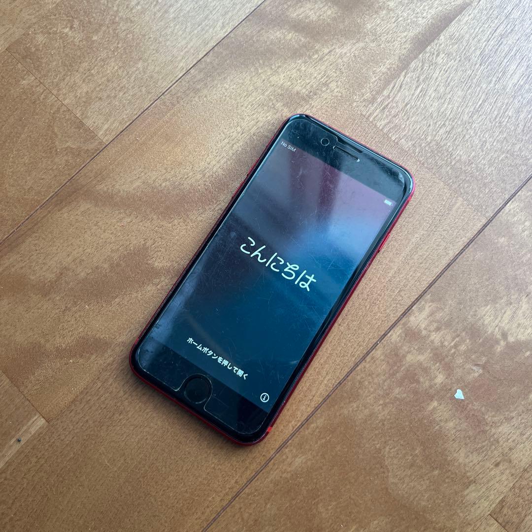 ジャンク品AppleiPhoneSE (第2世代) PRODUCT(RED)本体