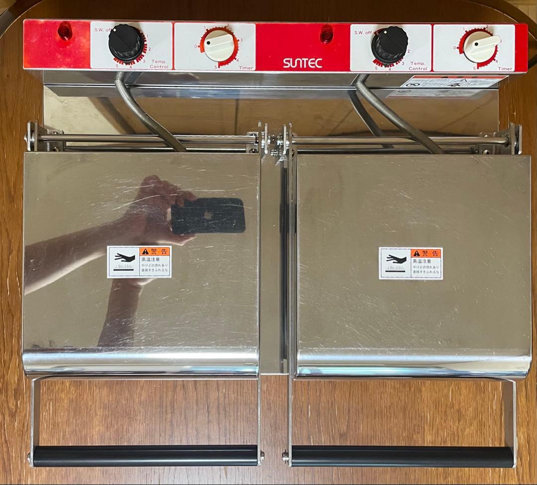 Suntec ダブルワッフルメーカー　ワッフルベーカー　ベルギー/リエージュ