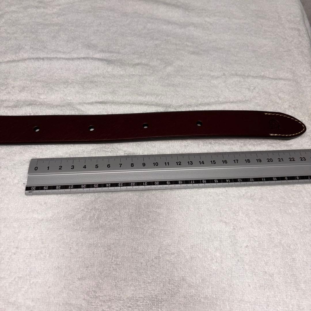新品未使用　ダンヒルベルト　赤茶色系お写真にてご確認を、バックルに裏に革付き
