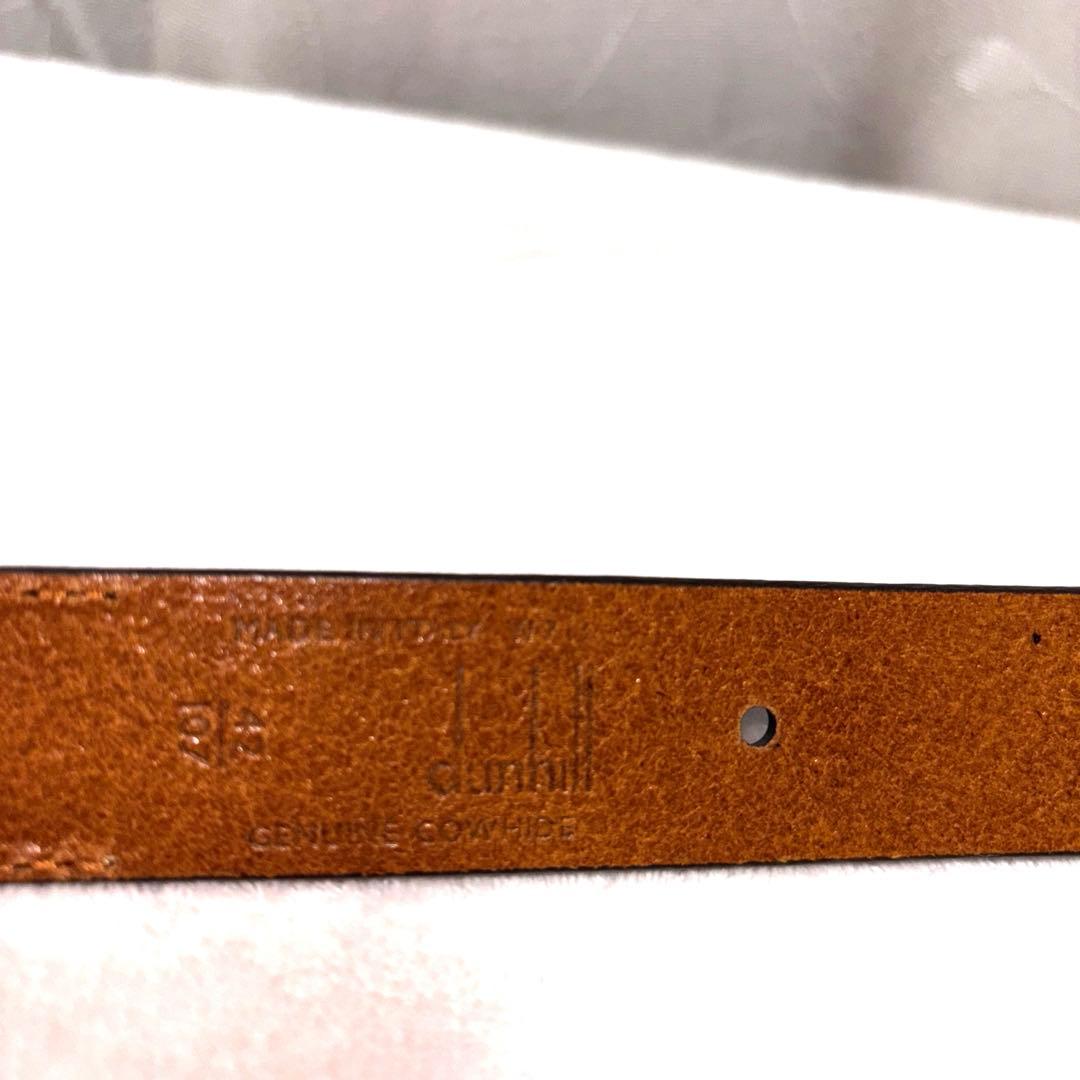 新品未使用　ダンヒルベルト　赤茶色系お写真にてご確認を、バックルに裏に革付き